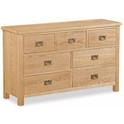 Salisbury Lite Oak 3 Over 4 Drawer Chest
