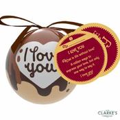Christmas Gifting Bauble with Sentiment Card - I Love You