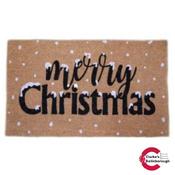Coir Door Mat Merry Snowy Christmas