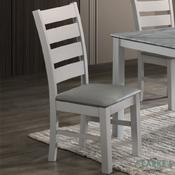 Columbia Dining Chair Grey with PU Seat