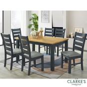 Columbia Dining Set Charcoal