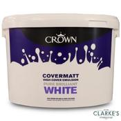 Crown Covermatt Brilliant White Paint 10L