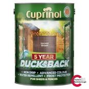 Cuprinol 5 Year Ducksback Harvest Brown 5Ltr