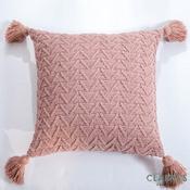 Cushion Tilly Texture Tassel Pink