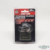 Dekton Titanium Plated Padlock 40mm
