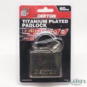 Dekton Titanium Plated Padlock 60mm