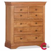 Delta Oak 4 Over 3 Tall Chest
