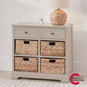 Devonshire Putty Pine Wood 2 Drawer 4 Basket Sideboard image