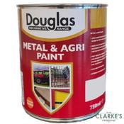Douglas Metal and Agri Paint White 750ml