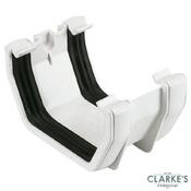 Square Gutter Union White