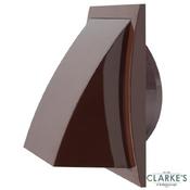 Exterior Hooded Vent Grille Brown