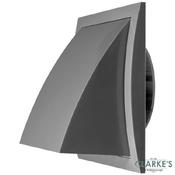 Exterior Hooded Vent Grille Grey