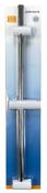 Euroshowers Adjustable Shower Rail Kit Chrome/White