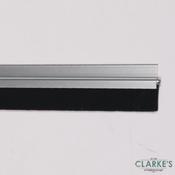 Exitex Aluminium Door Brush Strip Silver image