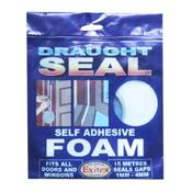 Exitex Draught Seal - Self Adhesive Foam White 15 Meter