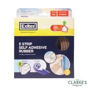 Exitex E Self Adhesive Rubber Strip Brown 5 Meter