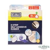 Exitex E Self Adhesive Rubber Strip White 5 Meter