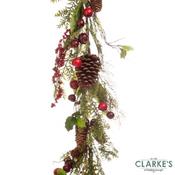 Red Berry Christmas Garland 150cm