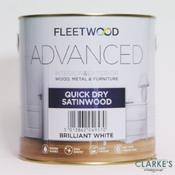 Fleetwood Advanced Quick Dry Satinwood White 1 Litre