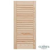 Louver Door Pine 60.6 x 29.4 cm