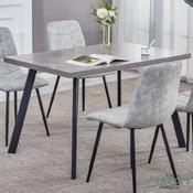 Frederic Concrete Effect Top Dining Table 120cm