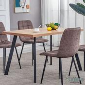 Frederic Oak Top Dining Table 120cm