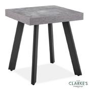 Frederic Lamp Table Grey Concrete Effect