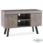 Frederic Small Tv Unit Grey Concrete Effect image