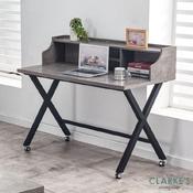 Frederic Writing Desk Grey Concrete Effect