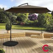 Overhang Garden Parasol 3 Metre Taupe image