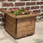 Traditional Wooden Square Garden Planter image