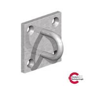 GateMate Ring on a Plate 50x50mm Galvanised