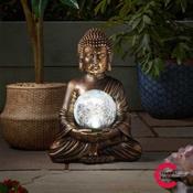 Gazing Buddha Solar Garden Decoration image