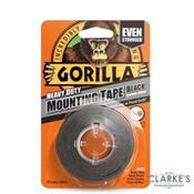 Gorilla Double Sided Mounting Tape Black