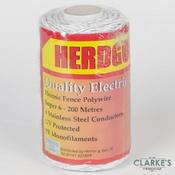 Herdguard Super 6 Electric Fence Polywire 200 Metre