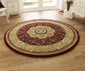 Heritage Circle Rug Red 150 x 150cm