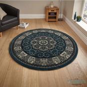 Heritage Circle Rug Blue 150 x 150cm