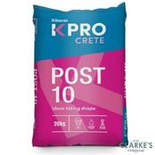 Kilsaran Post 10 Concrete Mix 20kg - Rapid Setting, Sets in 10 Minutes, For Fixing All Types of Posts