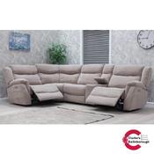 Lorenza 5 Piece Power Recliner Corner Sofa with Console image