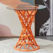 Millie Trellis Garden Table Orange H 73 cm image