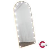 Modena LED Bulb Cheval Arch Mirror Gold