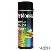 Morris Acrylic Spray Paint RAL 9005 Jet Black 400 ml image