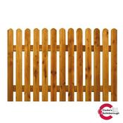 Round Top Picket Fence Panel 1.8 x 1.2m image