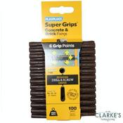 Plasplugs Originals Heavy Duty Concrete &amp; Brick Plugs | 100 Pack