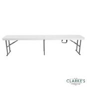 Folding White Bench 6ft