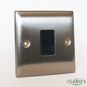 Power Pro Secondary Telephone Outlet Socket Brushed Steel