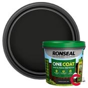 Ronseal One Coat Shed and Fence Protector Tudor Black Oak 12 Litre image