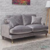 Rupert 2 Seater Velvet Sofa Grey image