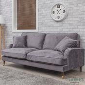 Rupert 3 Seater Velvet Sofa Grey image