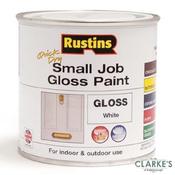 Rustins Small Job Gloss Paint White 250ml